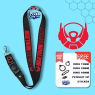 GANTUNGAN BTR BIGETRON ESPORT V1 LANYARD STRAP hp ID CARD HANGER KEYCHAIN/