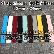 Quick Release Silicone Rubber Watch Strap 12Mm-24Mm Watch Strap