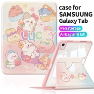 for Samsung Tab A9+ 11 Case | Korean Aesthetic Printed Leather Feel | Dirt-resistant & Shockproof | 