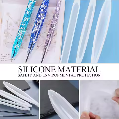 Christmas Valentine DIY Pen Silicone Mold for Resin Epoxy Handmade Craft Tool for Making Custom Ball