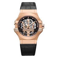 นาฬิกาหนังผู้ชายโครงอัตโนมัติ Maserati Potenza Dial Jam Lelaki R8821108002