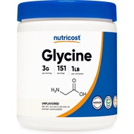 Nutricost Glycine Powder 1lb - Non-GMO, Gluten Free