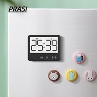 PRASI Digital Timer, Mute Function Large Screen Magnetic Timer, Digital Display Magnetic Suction LCD