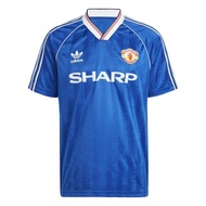OFFICIAL JERSEY MANCHESTER UNITED THIRD 88 90 BLUE REPRO VINTAGE - RARE ITEM