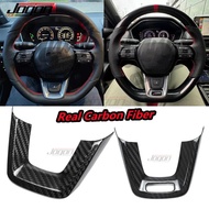 Real Carbon Fiber Steeing Wheel  Cover For Honda Acura Integra Type S DE5 For Acura Integra Type S C