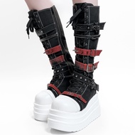 Asian-Inspired Y2K Punk Platform Boots - Millennium Style Women's Shoes