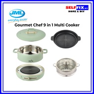 JML Gourmet Chef 9-in-1 Multi Cooker Standard Cooking Saute Grilling Braising Frying Steaming Stewing BBQ Hotpot (1 Year Local Warranty)