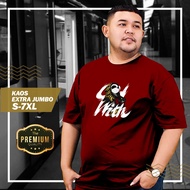 JUMBO MEN'S TSHIRT FULL SIZE COTTON COMBED 30S ML XL 2XL 3XL 4XL 5XL 6XL 7XL