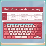 ⚠ ➽ ◙ Centric.Zeus thin and light 2.4GHz wireless round keyboard and mouse set retro cute GK500