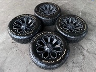 ล้อแม็ก HF-Viper HOF ขอบ 18" 9*4 ET+15 ยาง Monster Tires AT-3 265 60 R18 ปี 22 (1 ชุด 4 วง)