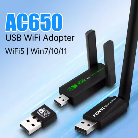 Dual Band AC650 USB WiFi Adapter 2.4G/5GHz Wireless WiFi Dongle Network Card For Win7/10/11 Driver F