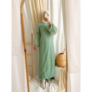 Z1 REAL PIC MAXI ALISHA DRESS MUSLIM GAMIS BRUKAT MALIKA TILE TUTU PARTY GAMIS MUSLIM DRESS 4 COLORS