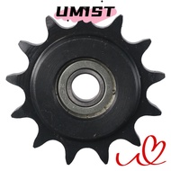UMISTYDREAMC9 Chain Idler Sprocket, 10mm Bore 1/2" Pitch C45 Carbon Steel Convex Idler Gear, 13 Toot