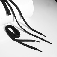 Smooth flat sneaker shoe laces in many basic colors, 8mm wide, 90cm to 120cm long
