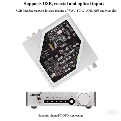 HIFI Digital Audio Decoder PCM1794 DAC 96KHz 24bit Lossless Output Decoder Wireless Bluetooth 5.0 US