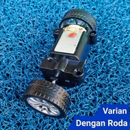 GearBox SET Roda Belakang Mobil RC. 1 SET Roda Belakang + Gear + Dinamo Lengkap Untuk Mobil RC Unive