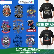 [Ironed, heat pressed image] Ironed image Biker Style B8