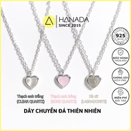 925 Silver Necklace Cute Heart Lovely Feminine Necklace HANADA 1759 I9