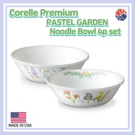 Corelle Premium PASTEL GARDEN Large Noodle Bowl 4p Set/Corelle USA/Salad Bowl/Ramen Bowl/Flower Bowl/Corelle Bowl/ramen bowl ceramic/Vitrelle