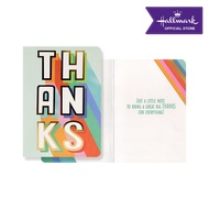 Hallmark Greeting Card (THANKS - Lettering) with Envelope 18cm x 13cm