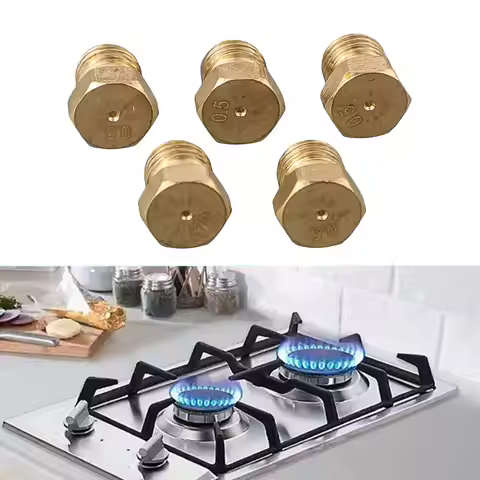 5pcs 0.5mm L P G Gas Jet Set Burner Gas Hob L P G Conversion Kit Nozzles Propane Injector Gas Stove
