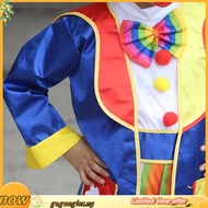 Big Top Fun Rainbow Circus Clown Girl Costume Tutu Dress Child Kids 4-6Y 6-8Y 8-10Y Halloween Party 