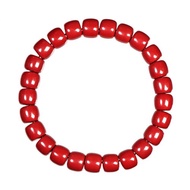【正佳珠寶】帝王硃砂 頂級蘋果老型珠 7x8mm 帝王硃砂手珠