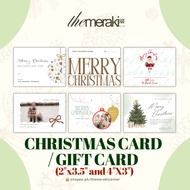Personalized Christmas Card / Note Card / Gift Card / 2"x3.5" / 4"x3"