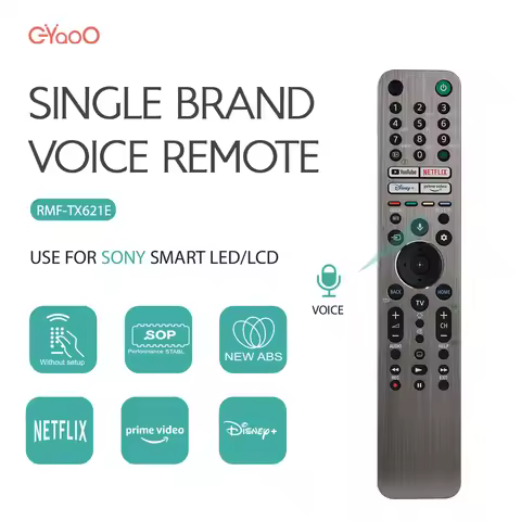RMF-TX621E Voice Remote Control Backlit Bravia XR-55A90J A90J LED Smart Android Replace For Sony wit