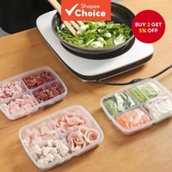 Kitchen Refrigerator Large Storage Box Vegetables Fruits Frozen Meat Compartments Food Kitchen Tools