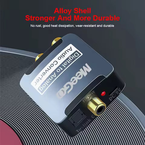 DAC Digital to Analog Audio Converter Optical SPDIF Toslink Coaxial Input to L/R RCA 3.5mm Jack Head