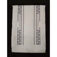 ♞PRECUT EMBROIDERED FABRIC Gusot Mayaman (#010-I) White