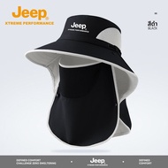 จี๊ป | หมวกตกปลาแบบป้องกันแสงแดดสำหรับผู้ชาย Jeep Outdoor Fishing Cap UPF50+ ป้องกันแสงแดดแบบหน้ากาก