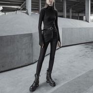 龐克刺客高腰牛仔褲 / 假腰封設計