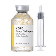 KOECA Deep Collagen Silk Peptide Facial Ampoule, Facial Lifting Serum, Intensive for Firming, Smooth