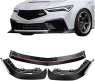 Front Bumper Lip Carbon Fiber Car Front Bumper Lip Spoiler Body Kit Guard Splitter Cover Trim Access