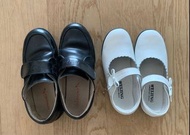 男童黑皮鞋35 女童白皮鞋33 返學鞋