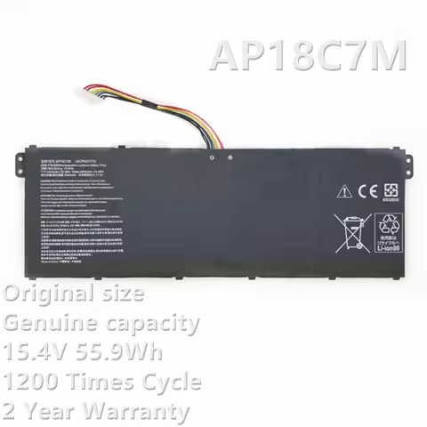 CSBD AP18C7M Laptop Battery For Acer Spin 5 SP513-54N Swift 3 SF313-52 SF313-52G SF313-52-58RR SF313