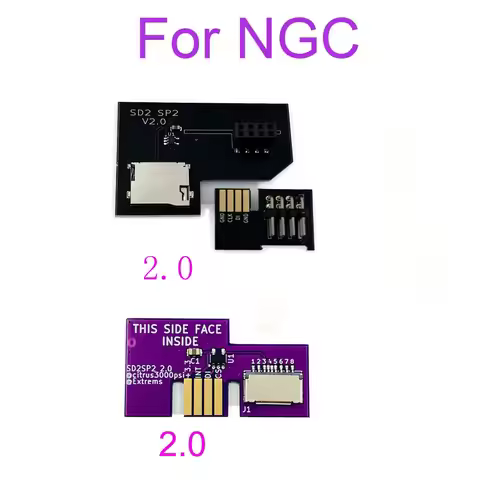 10pcs For NGC Game Cube SD2SP2 1.0 2.0 Verison SD Load SDL Micro SD Card TF Card Reader