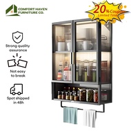 Comfort Haven Furniture Co.Kitchen Wall Hanging Storage Rak Bathroom Dustproof Storage Wall Cabinets