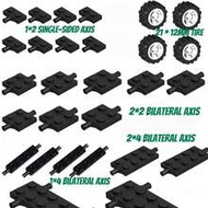 Suitable For Small Particle Building Blocks Toys MOC Accessories, Includes Two Types Of Tires, Wheel