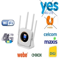 3/4G Router Kad Sim 300Mbps Unlocked 4G Cpe Wayarles Cpe Router 150Mbps CAT4 Wifi Mudah Alih hotspot dengan Slot Kad Sim