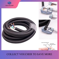 TECHCHIP-Audiophile 17mm HiFi OCC Power Cable CD/IEC Player Amplifier AC Power Cord 6N DIY HIFI XLR