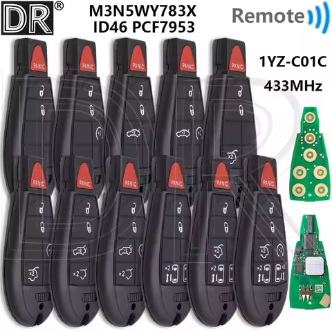 Great Keyless Go 1YZ-C01C M3N5WY783X ID46 PCF7953 433MHz Car Remote Key For Jeep Grand Cherokee Chry