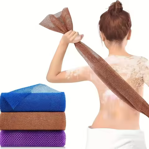 2pcs African Exfoliating Sponges Towel Mesh Bath Scrub Washcloth Double Side Wash Bath Loofah for Sm