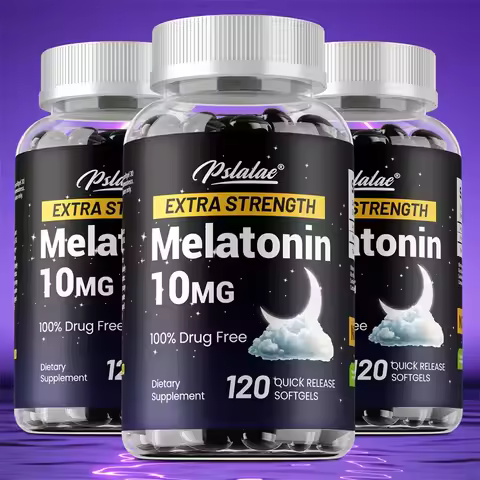 Extra Strength Melatonin - Supports Healthy Sleep Cycles, Improves Sleep Quality, Maintains Gut Heal