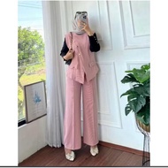 VEST KOREA / SETELAN 3in1 CELANA INNER DAN VEST