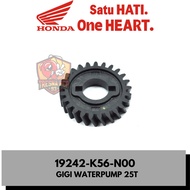 19242-K56-N00 WATERPUMP GEAR 25T SONIC 150 SUPRA GTR 150 CB 150R STREETFIRE LED ORIGINAL | GEAR WATE