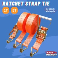 Lorry Ratchet Strap Tie Down Heavy Duty Cargo Belt  METAL LOCK TALI PENGIKAT CANVAS LORI LORRY BEL