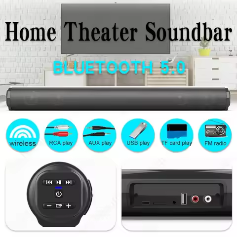 Wireless Bluetooth Speaker Desktop Home TV Soundbar Blaster Outdoor Super Power Sound TV Projector S